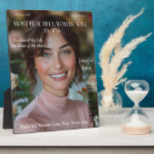 Mooiste vrouw levend vrouw vriendin fotoplaat (Zijkant)