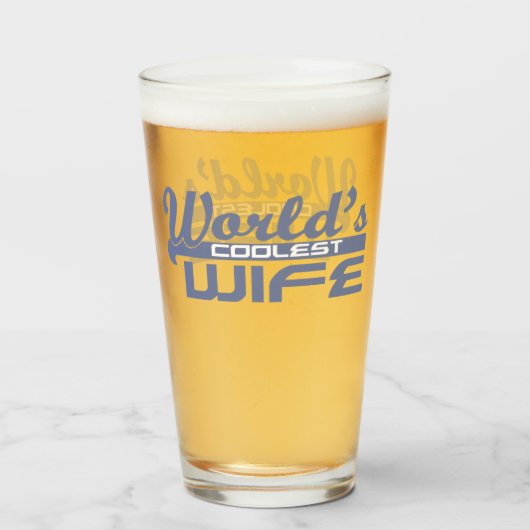 Mooiste Vrouw van de Wereld Glas (Voorkant gevuld)