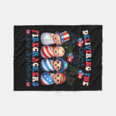 Mooiste Vuurwerk Bevalling 4 juli Fleece Deken (Voorkant (Horizontaal))