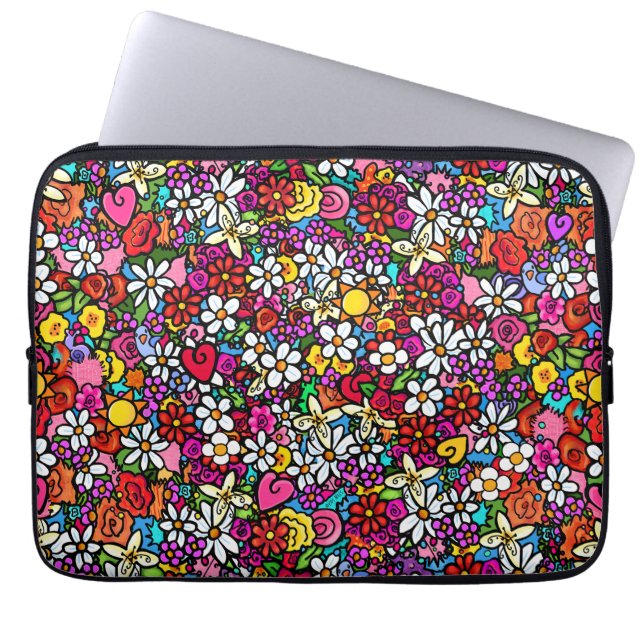 Mooitje tuin laptop sleeve (Voorkant)