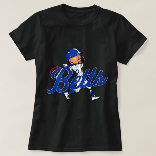 Mookie Betts cartoon T-shirt (Design voorkant)