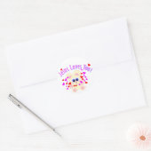 Mooky: Jezus houdt van je! Ronde Sticker (Envelop)