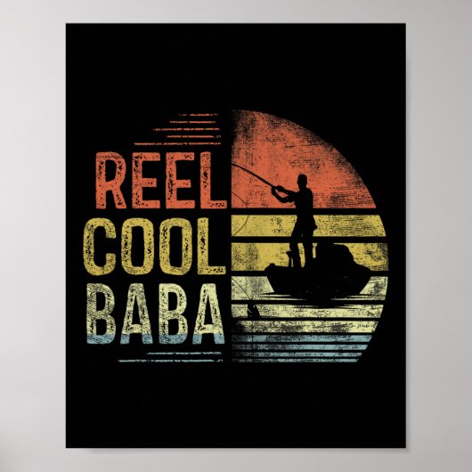 Mool Cool Baba Visgeschenken Baba Verjaardag Vinta Poster (Voorkant)