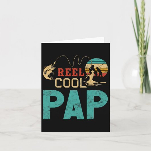 Mool Cool Pap Visvangst Vaderdag Cadeau Voor Visse Kaart (Voorkant)