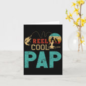 Mool Cool Pap Visvangst Vaderdag Cadeau Voor Visse Kaart (Gele Bloem)