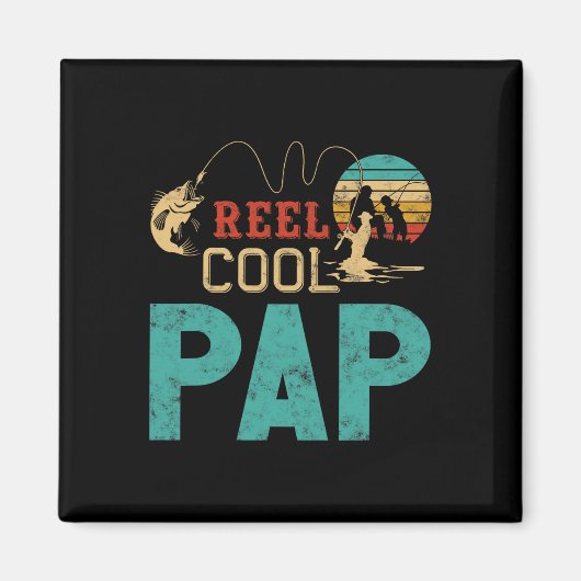 Mool Cool Pap Visvangst Vaderdag Cadeau Voor Visse Magneet (Voorkant)