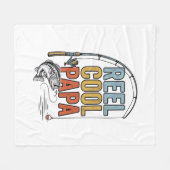 Mool Cool Papa Visshirt Ontwerp_1 Fleece Deken (Voorkant (Horizontaal))