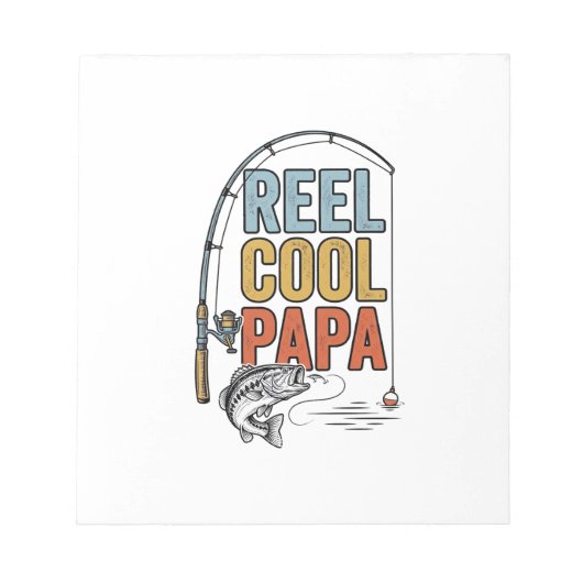 Mool Cool Papa Visshirt Ontwerp_1 Notitieblok (Voorkant)