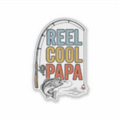 Mool Cool Papa Visshirt Ontwerp_1 Sticker (Voorkant)