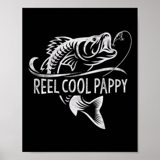 Mool Cool Pappy Visgeschenken Pappy Vaderdag Poster (Voorkant)