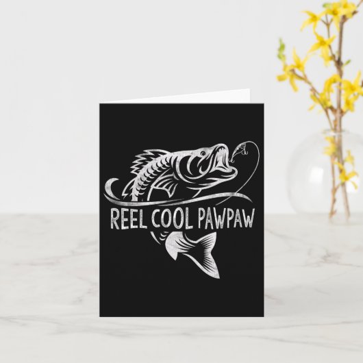 Mool Cool Pawpaw Visgeschenken Pawpaw Vaderdag Kaart (Gele Bloem)