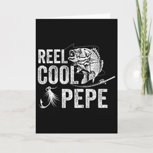 Mool Cool Pepe Visvang Geschenken voor Vaderdag Kaart (Voorkant)