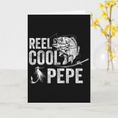 Mool Cool Pepe Visvang Geschenken voor Vaderdag Kaart (Gele Bloem)