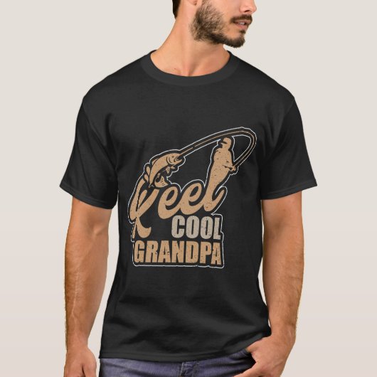 Mool Goede Opa Opa Visvijver Grootvader T-shirt (Voorkant)