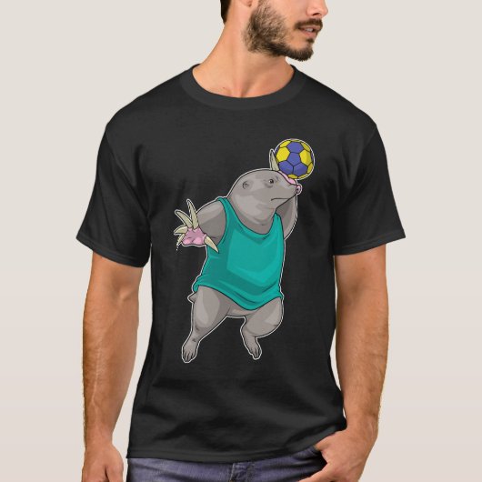 Mool Handbalspeler Handbal Sport T-shirt (Voorkant)
