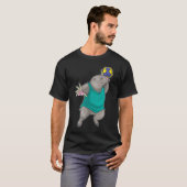 Mool Handbalspeler Handbal Sport T-shirt (Voorkant volledig)