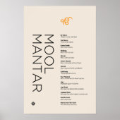 Mool Mantar (Sikh gebed) Hedendaags design Poster (Voorkant)