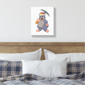 Mool met houweel canvas afdruk (Insitu (Slaapkamer))