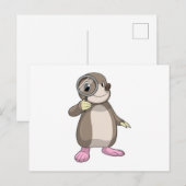 Mool met vergrootglas briefkaart (Voorkant / Achterkant)