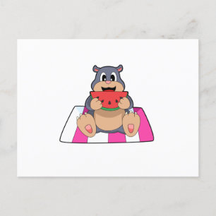 Mool met watermeloen.PNG Briefkaart