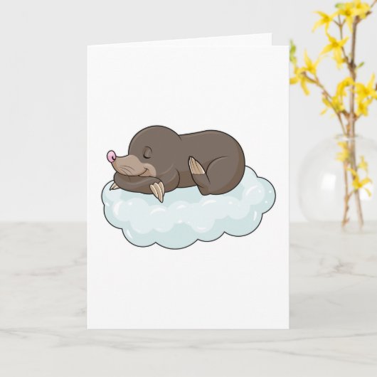 Mool op wolken kaart (Gele Bloem)