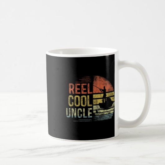 Mool Uncle Visgeschenken Oom Verjaardag Vintage Koffiemok (Rechts)