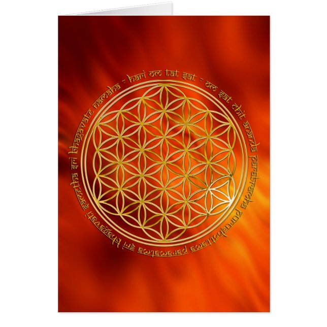 Moola Mantra/Blume Des Lebens | brandrood (Voorkant)