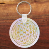 Moola Mantra/Blume Des Lebens | pastell Sleutelhanger (Voorkant)