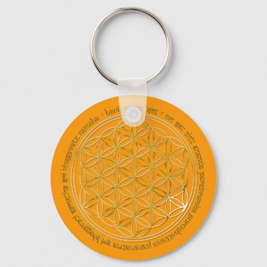 Moola Mantra/Blume Des Lebens | SINAASAPPEL Sleutelhanger (Voorkant)