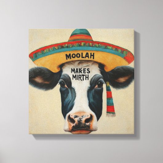 moolah make mirth Hispanic AStretched Canvas Afdru (Voorkant)