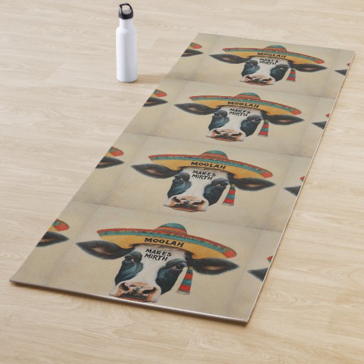 Moolah make mirth Kleurrijke en Leuke Yoga Mat (In situ)