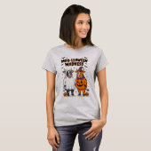 Moolloween Wanorde Fun Cow Halloween T-shirt (Voorkant volledig)