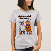 Moolloween Wanorde Fun Cow Halloween T-shirt (Voorkant)