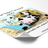 Moomaid 1/2 Koe 1/2 Mermaid Funny Poster (Hoek)