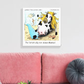 Moomaid Grappige 1/2 Zeemeermin 1/2 Koe Canvas Pri Afdruk (Insitu (Woonkamer))