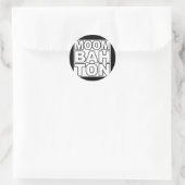 moombahton ronde sticker (Tas)