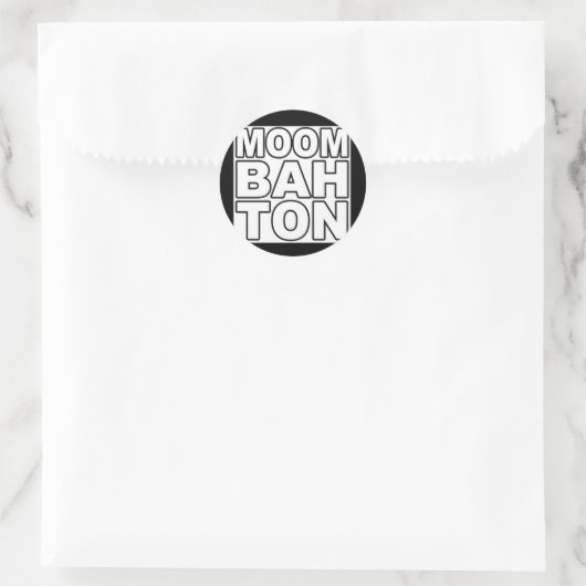 moombahton ronde sticker (Tas)