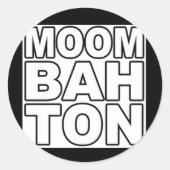 moombahton ronde sticker (Voorkant)