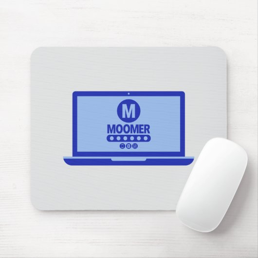 Moomer Log in Mousepad Muismat (Met muis)
