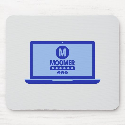Moomer Log in Mousepad Muismat (Voorkant)