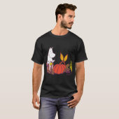 Moomin Blauwe Tekst Cascade T-shirt (Voorkant volledig)
