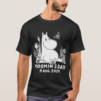 Moomin Snufkin Pijp En Hoed Met Bloemen T-shirt