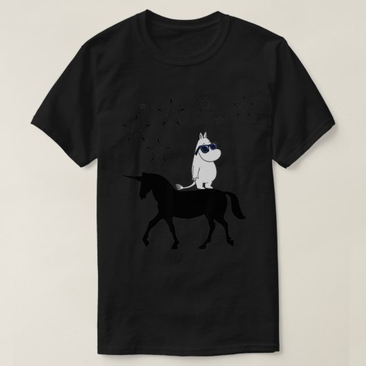 Moomin unicorn sterverjaardag vorige schooldag t-shirt (Design voorkant)