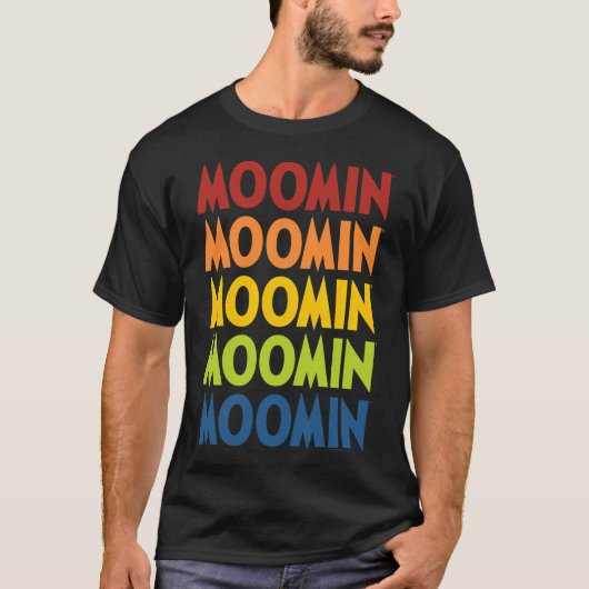 Moomin Winter Moomintroll & Snorkmeisje Dansen Sne T-shirt (Voorkant)