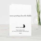 Moomins met Kerstman - groeten 1 van Seizoenen Feestdagen Kaart (Achterkant)