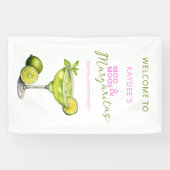 MooMoos & Margaritas Bachelorette Welkom Bord Spandoek (Horizontaal)