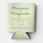 Moomoos & Margaritas Green Bachelorette Blikjeskoeler (Voorkant)
