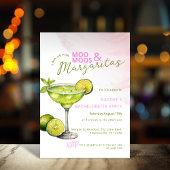MooMoos & Margaritas Roze Bachelorette-feest Kaart