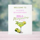 MooMoos & Margaritas Verjaardags Welkom Bord (Neutraal)