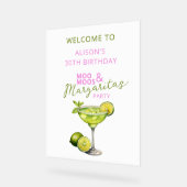 MooMoos & Margaritas Verjaardags Welkom Bord (Hoek)